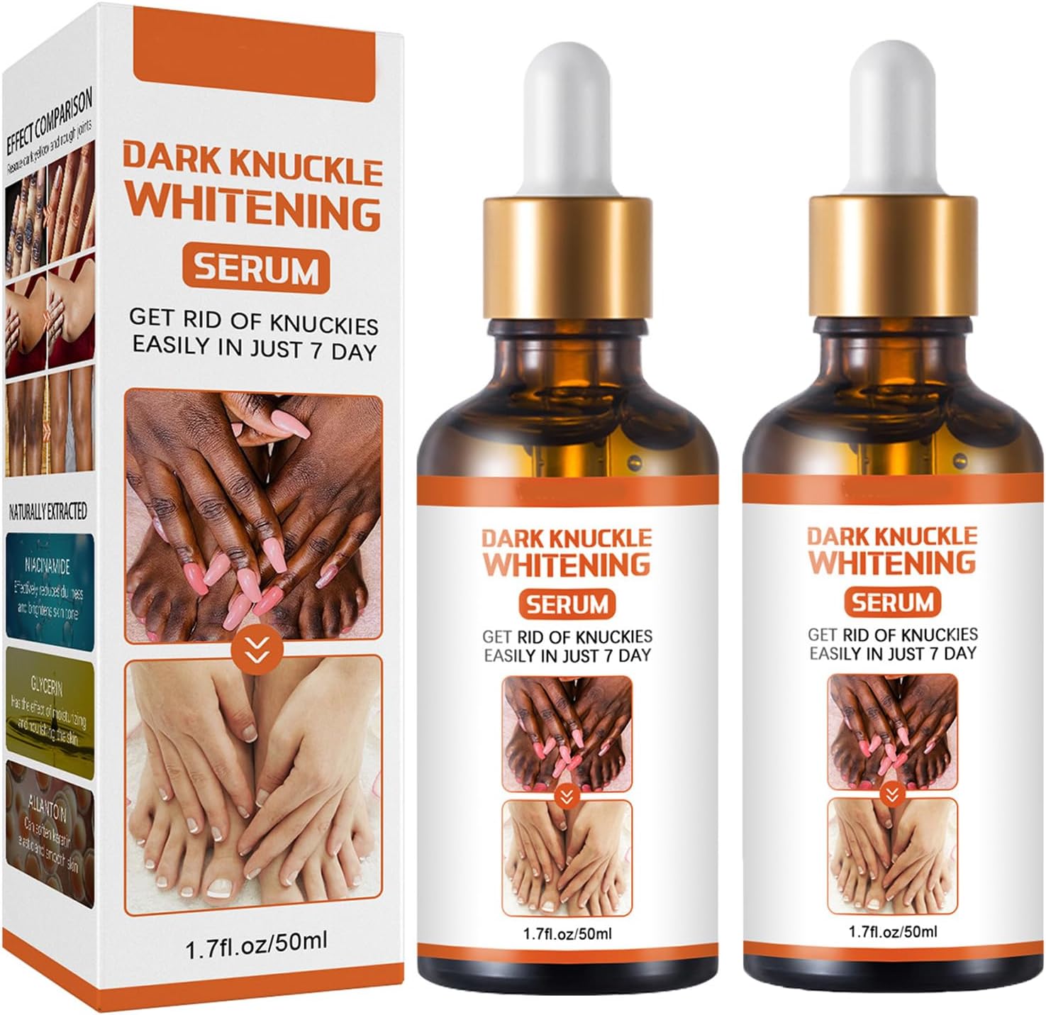 dark knuckle whitening serum- instant  brightening formula